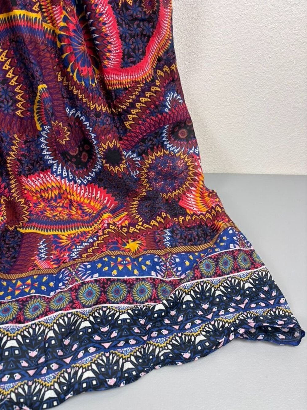 Anthropologie womens 18W Maren embroidered maxi dress purple multicolor bohemian - Picture 9 of 14